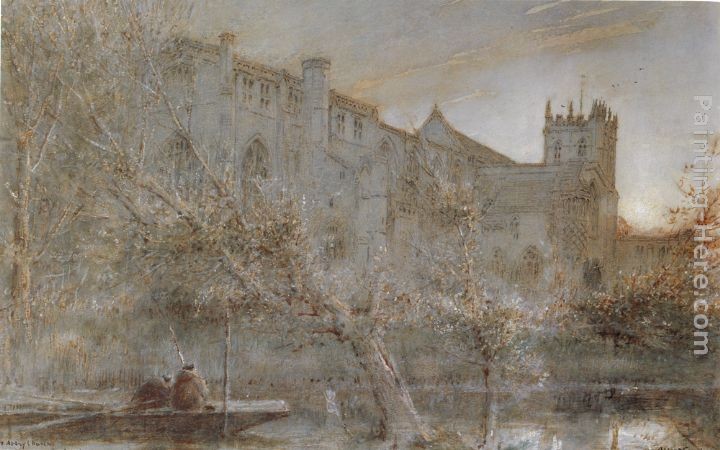 Albert Goodwin The Abby Church, Christchurch